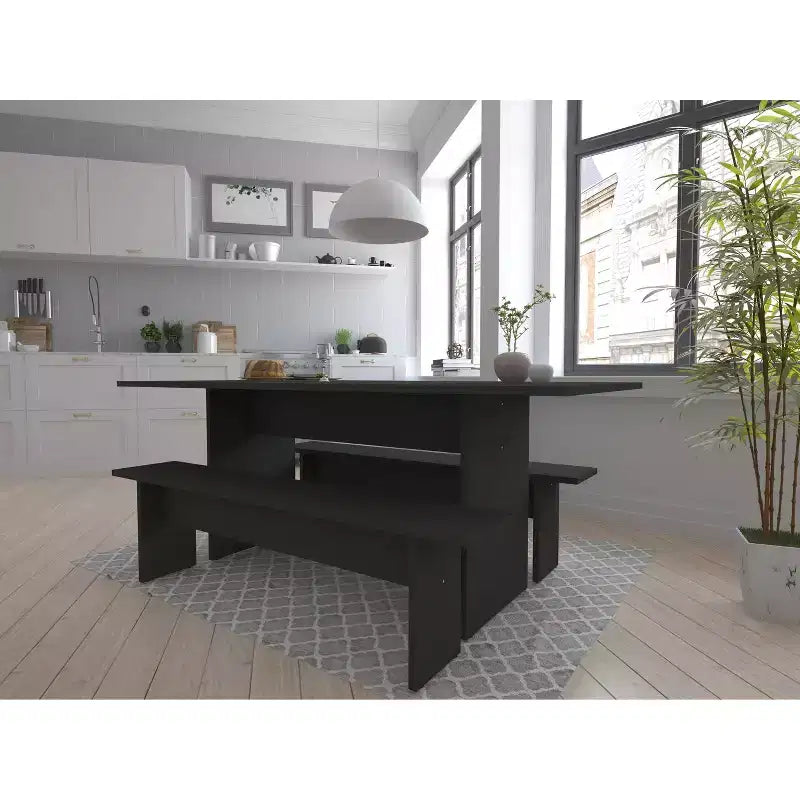 3pc Nomad 67.91" Modern Dining Set - Manhattan Comfort
