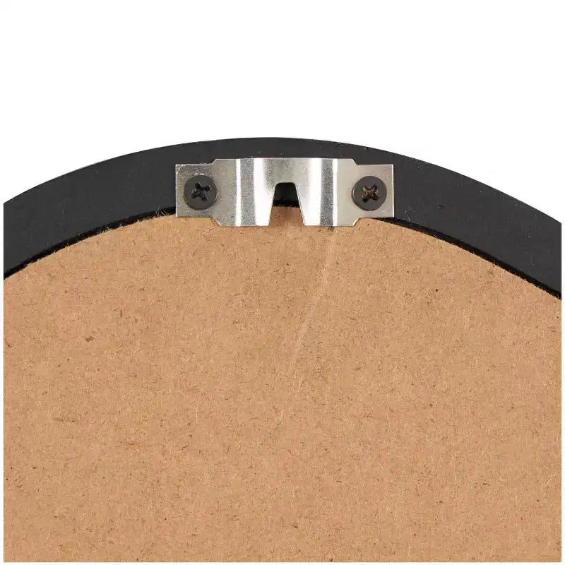 Wooden Abstract Oval Wall Mirror Black - Olivia & May