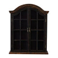 28x22 Traditional Wood Wall Shelf with Arched Shutter Doors - Olivia & May