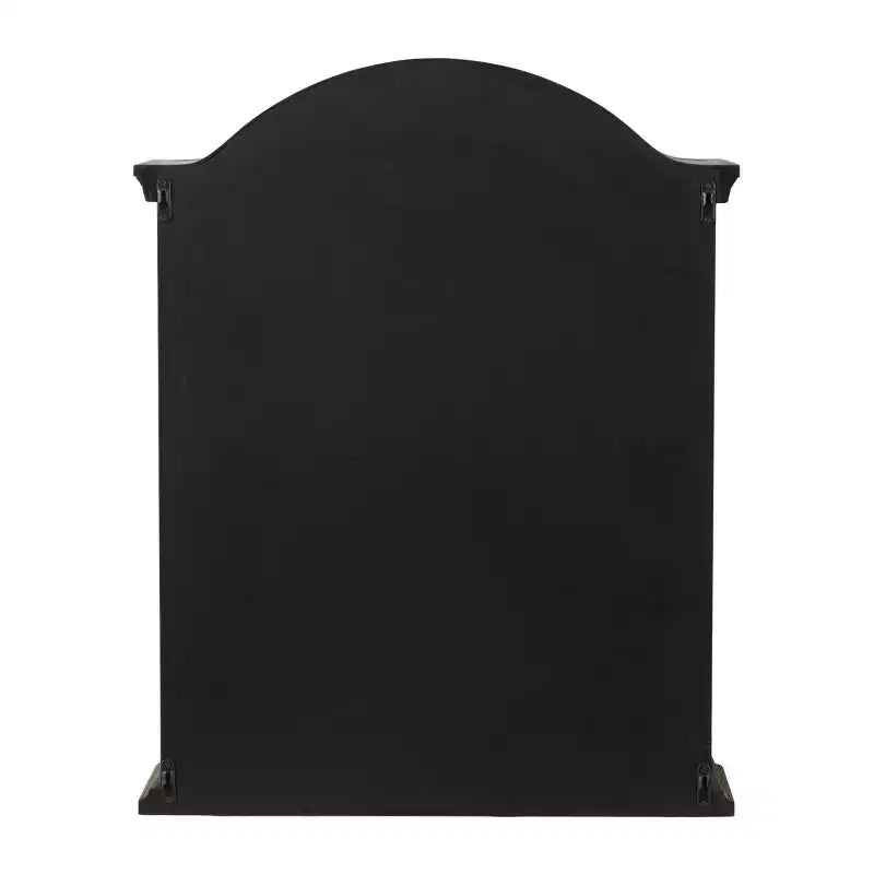 28x22 Traditional Wood Wall Shelf with Arched Shutter Doors - Olivia & May