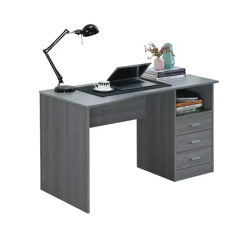 Classic Computer Desk with Multiple Drawers - Techni Mobili