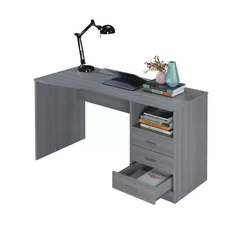 Classic Computer Desk with Multiple Drawers - Techni Mobili