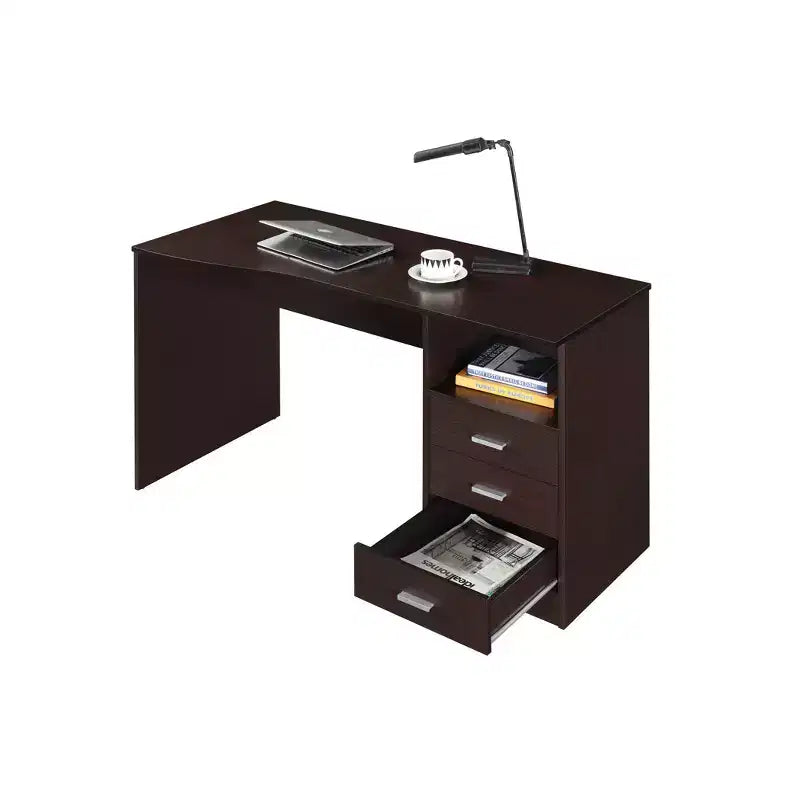 Classic Computer Desk with Multiple Drawers - Techni Mobili