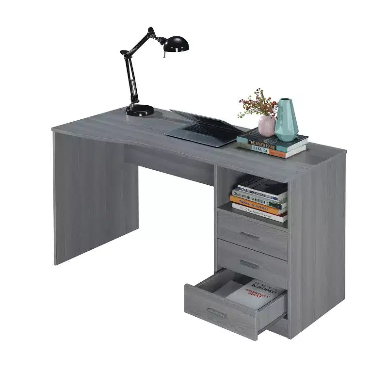 Classic Computer Desk with Multiple Drawers - Techni Mobili