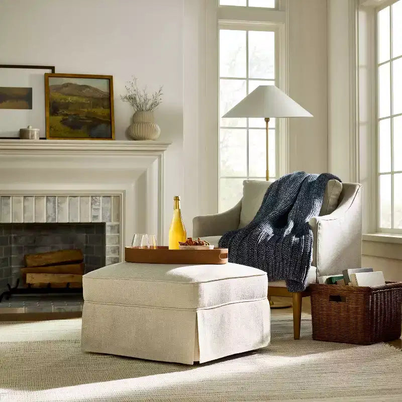 Vivian Park Ottoman - Threshold™ designed with Studio McGee
