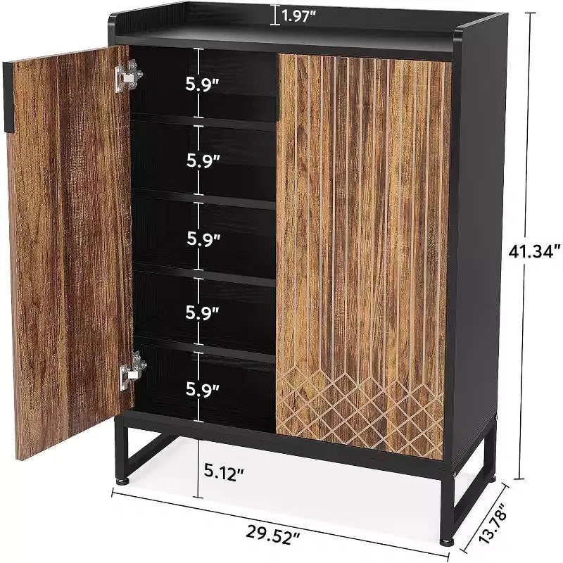 Lantine 5-tier Shoe Rack Organizer Cabinet