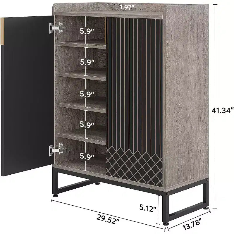 Lantine 5-tier Shoe Rack Organizer Cabinet