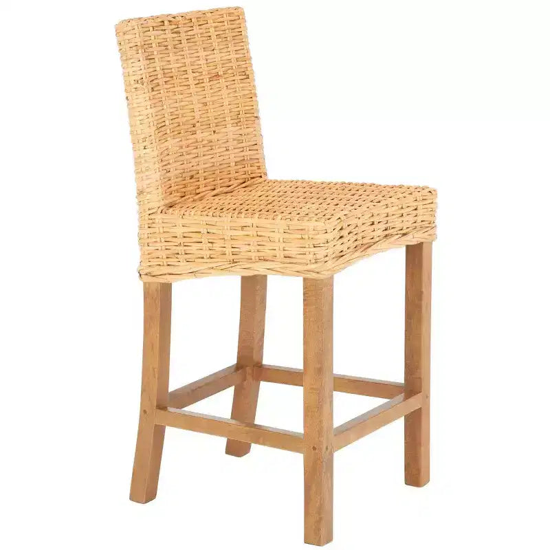 Tobie Rattan Counter Stool - BST6501 - Safavieh
