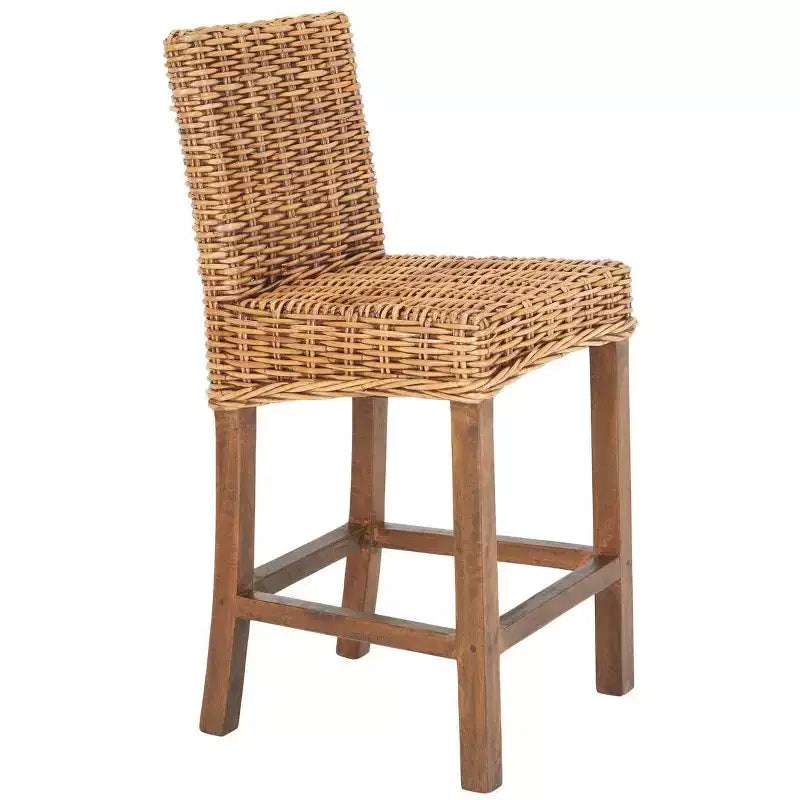 Tobie Rattan Counter Stool - BST6501 - Safavieh