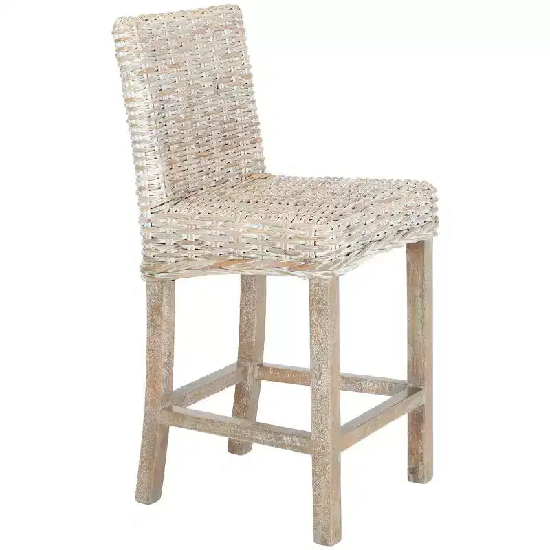 Tobie Rattan Counter Stool - BST6501 - Safavieh