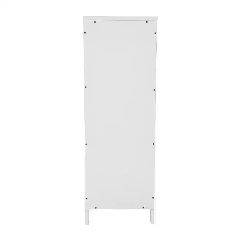 Merrick Lane 2 Drawer Bathroom Storage Cabinet Organizer with Open Display Shelf