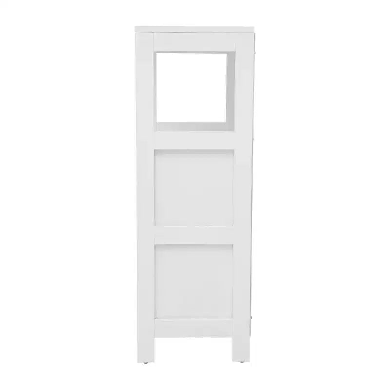 Merrick Lane 2 Drawer Bathroom Storage Cabinet Organizer with Open Display Shelf
