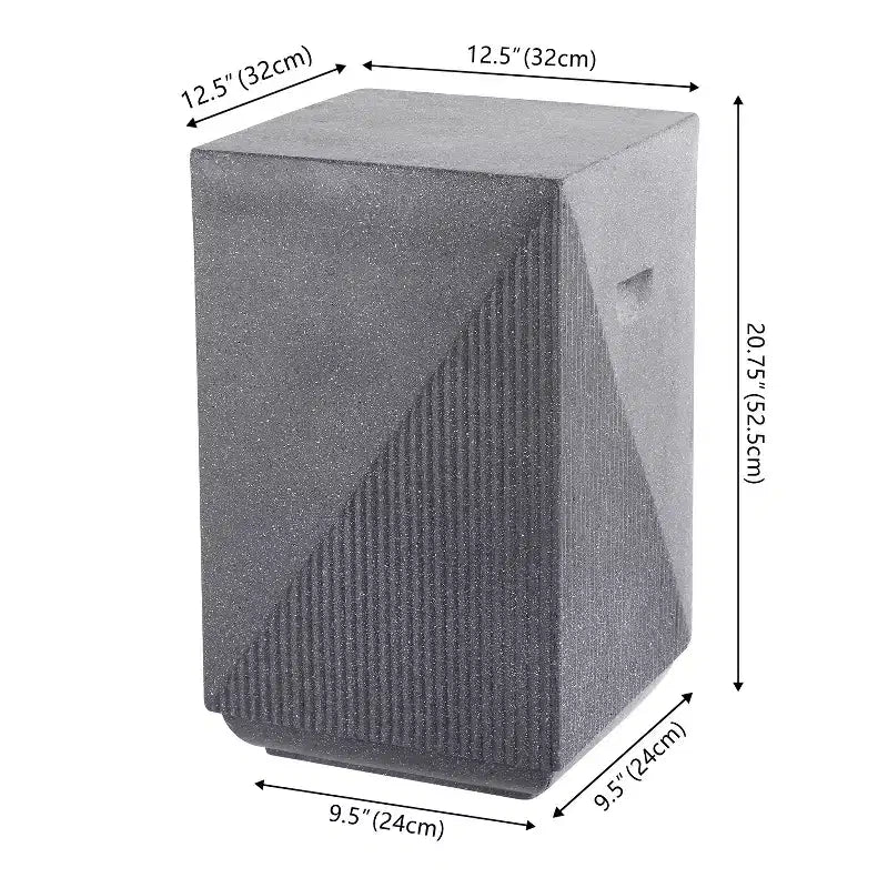 JONATHAN Y Adrian 20.75 Contemporary Minimalist Square Indoor/Outdoor Accent Table