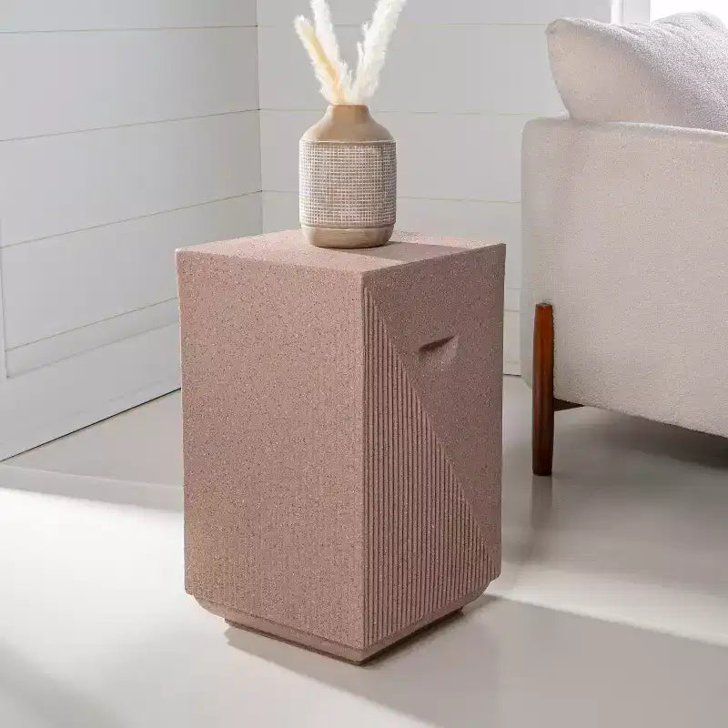 JONATHAN Y Adrian 20.75 Contemporary Minimalist Square Indoor/Outdoor Accent Table