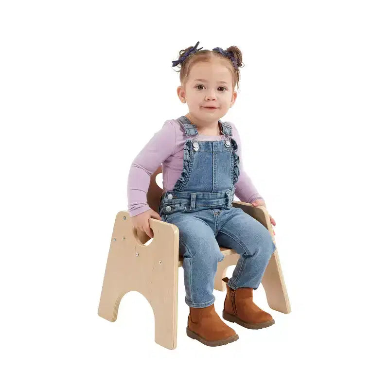 Chaise empilable en bois pour enfant de 6 po