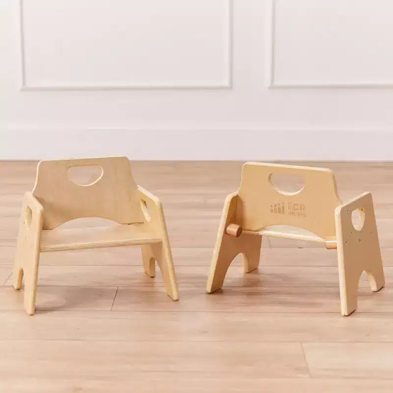 Chaise empilable en bois pour enfant de 6 po
