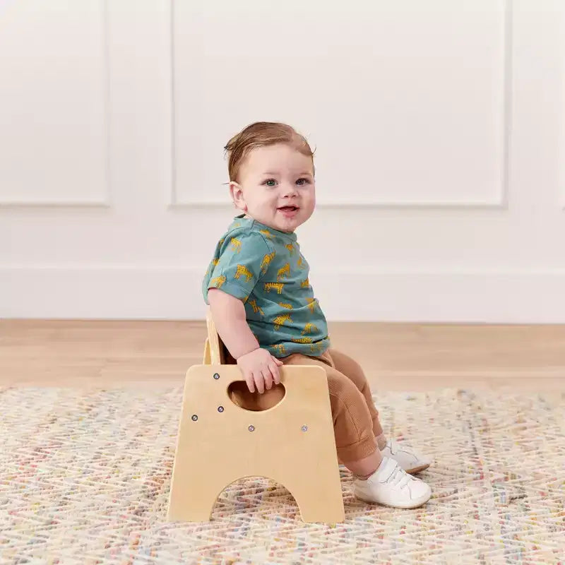 Chaise empilable en bois pour enfant de 6 po