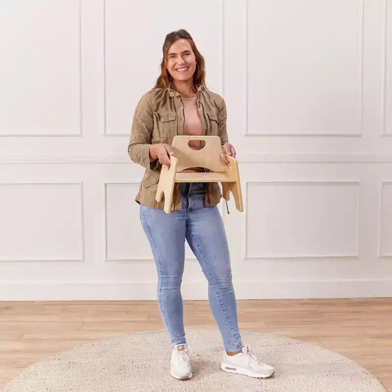 Chaise empilable en bois pour enfant de 6 po