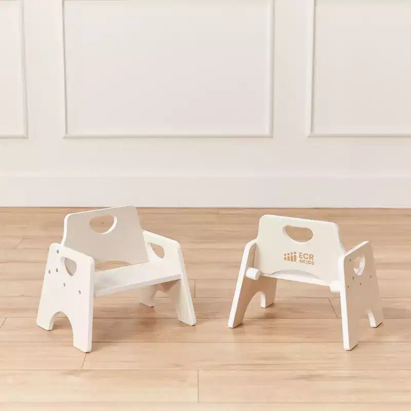 Chaise empilable en bois pour enfant de 6 po
