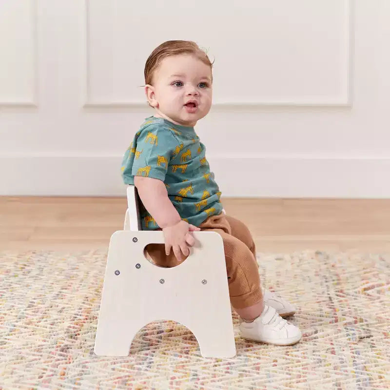 Chaise empilable en bois pour enfant de 6 po