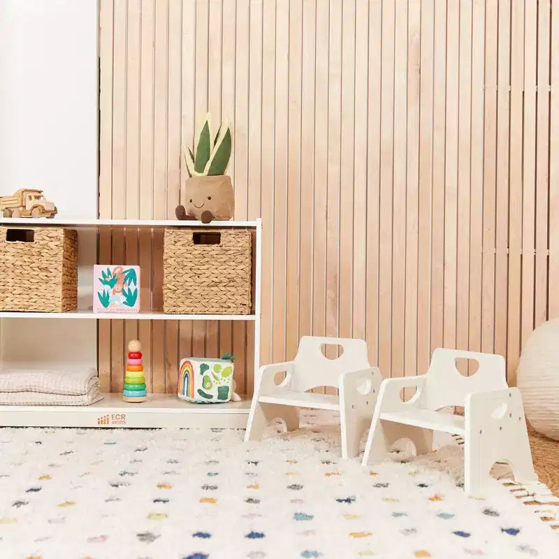 Chaise empilable en bois pour enfant de 6 po
