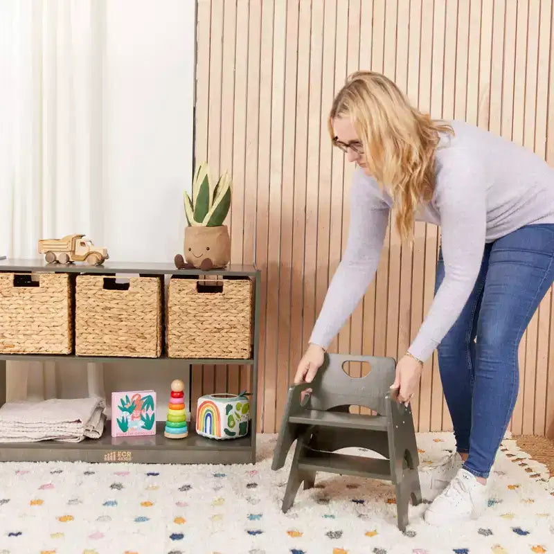Chaise empilable en bois pour enfant de 6 po