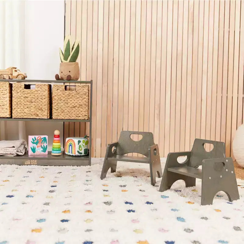 Chaise empilable en bois pour enfant de 6 po