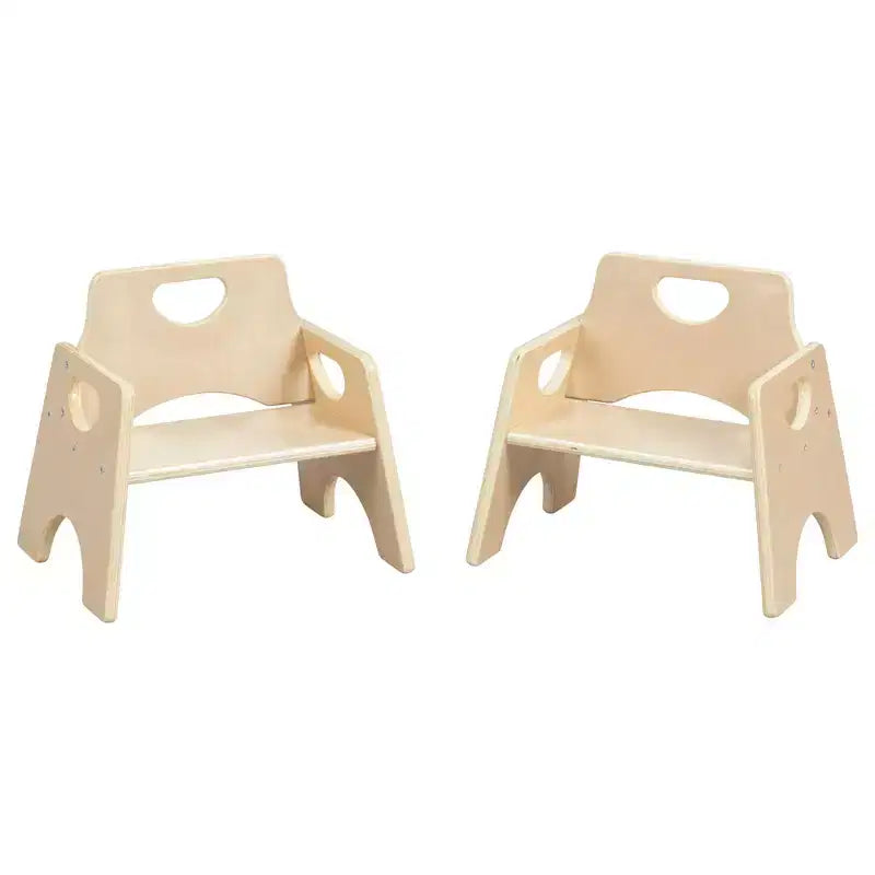 Chaise empilable en bois pour enfant de 6 po