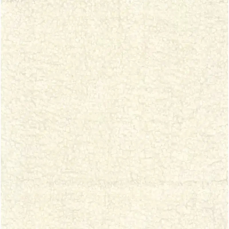 Banc moderne en fausse peau de mouton et métal