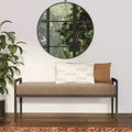 Modern Metal Faux Shearling Bench - HomePop