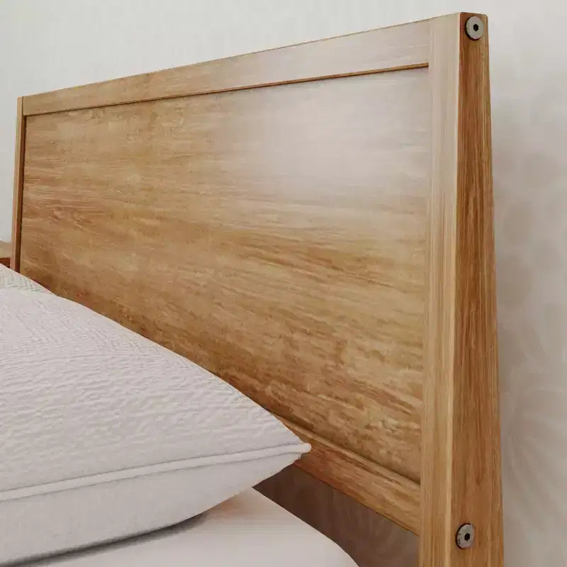 Max & Lily Full Size Bed Frame with Headboard, Solid Wood Platform Bed for Kids
