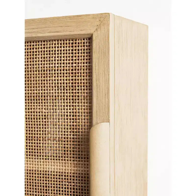 Kate & Laurel All Things Decor Ori Rattan Wall Cabinet Natural