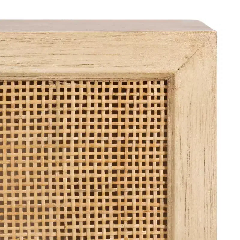 Kate & Laurel All Things Decor Ori Rattan Wall Cabinet Natural