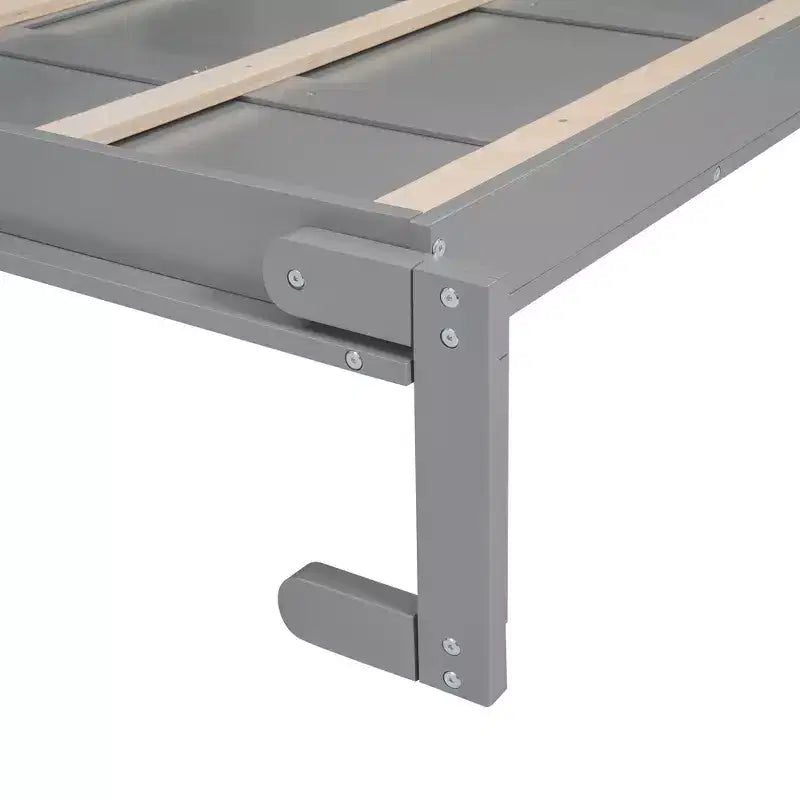 Full/Queen Size Murphy Bed/Wall Bed with Shelves and LED Lights 4A - ModernLuxe