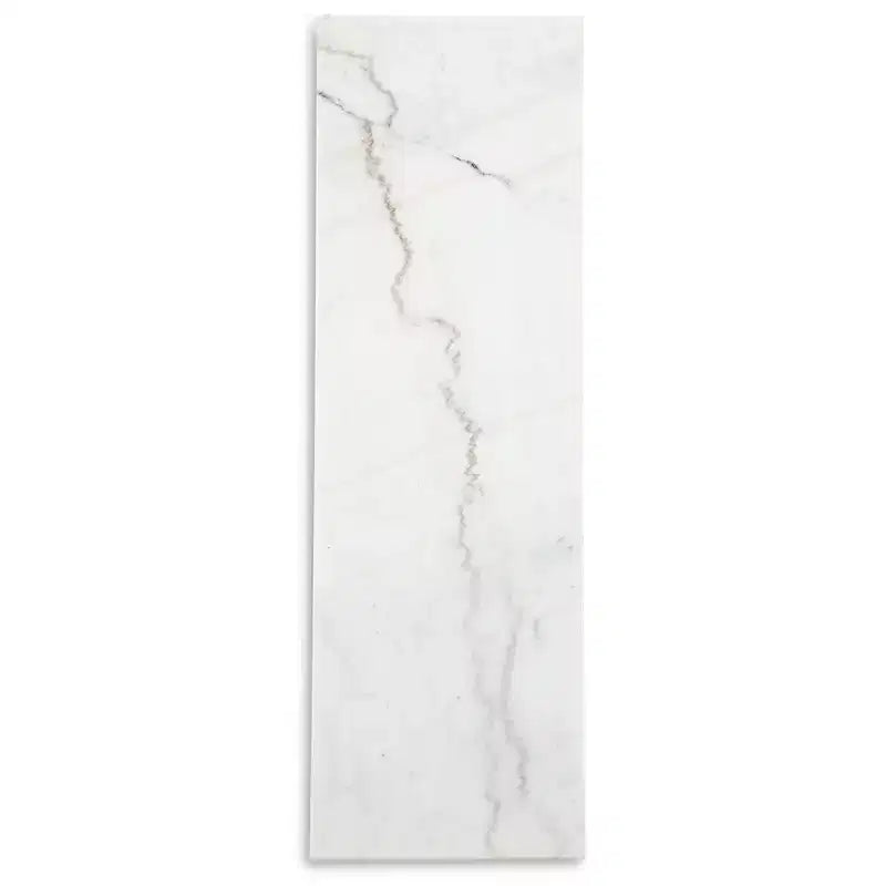 Signature Design by Ashley Burkhaus Sofa Table, Natural Marble Top, Dark Brown Oak Console for Living Room