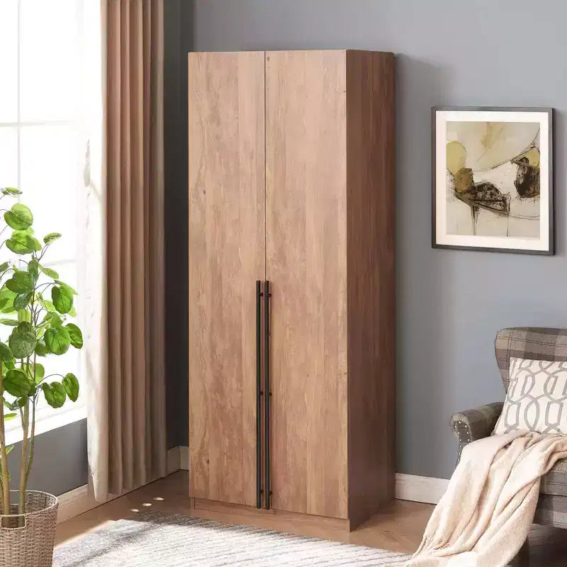 Manhattan Comfort Lee 2 Door and 2 Drawer Wardrobe Closet