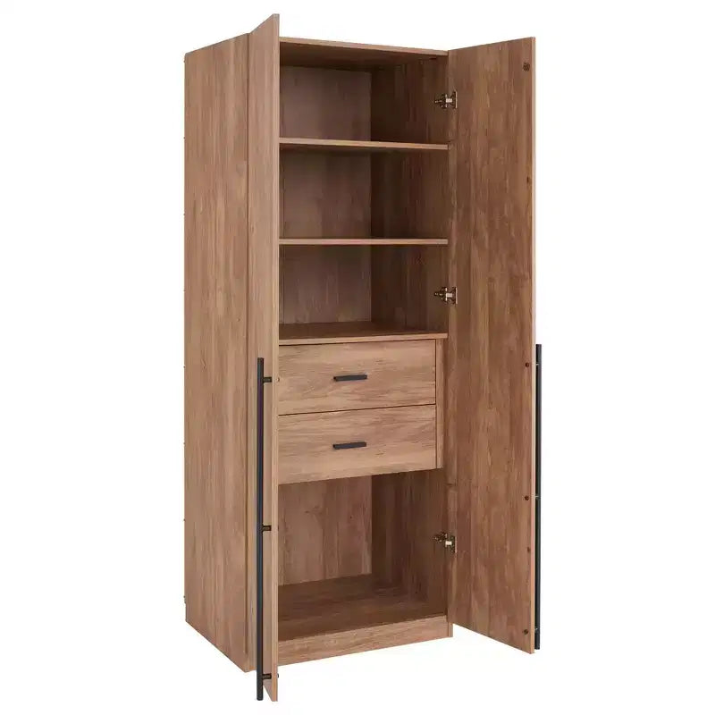 Manhattan Comfort Lee 2 Door and 2 Drawer Wardrobe Closet