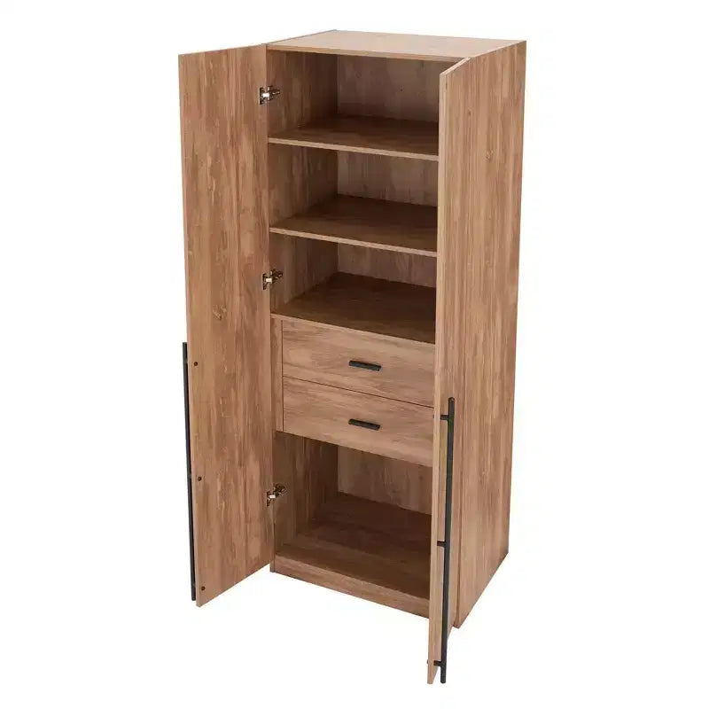 Manhattan Comfort Lee 2 Door and 2 Drawer Wardrobe Closet