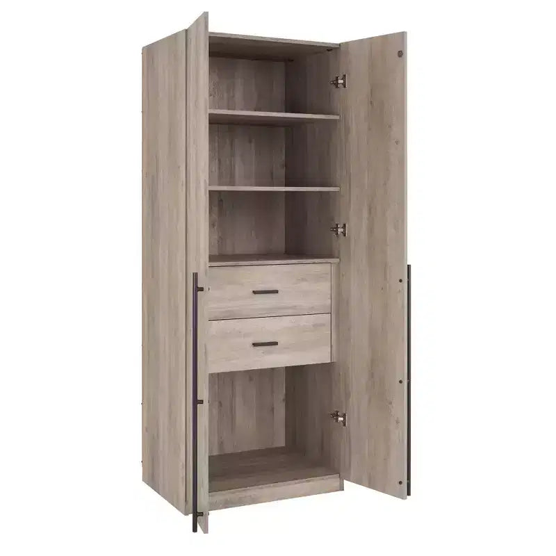 Manhattan Comfort Lee 2 Door and 2 Drawer Wardrobe Closet