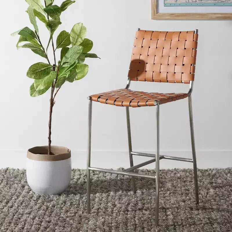 Olenna Woven Counter Stool - BST3011 - Safavieh