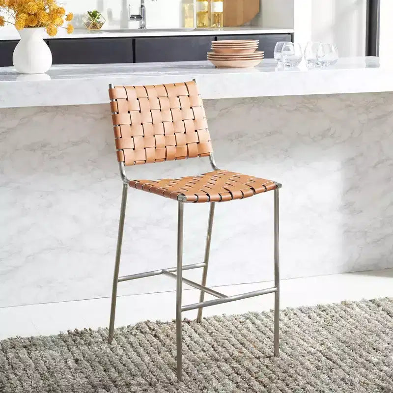 Olenna Woven Counter Stool - BST3011 - Safavieh