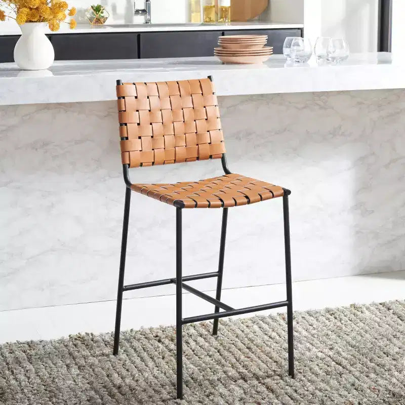 Olenna Woven Counter Stool - BST3011 - Safavieh