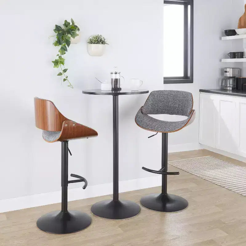 Set of 2 Fabrizzi Adjustable Barstools - LumiSource