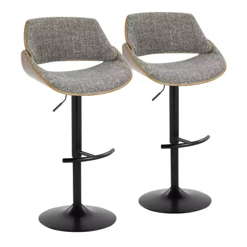 Set of 2 Fabrizzi Adjustable Barstools - LumiSource