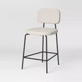 24 Upholstered with Metal Base Counter Height Barstool with Footrest - Room Essentials