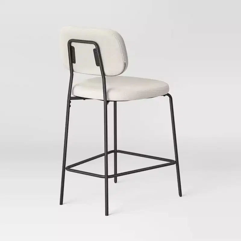 24 Upholstered with Metal Base Counter Height Barstool with Footrest - Room Essentials